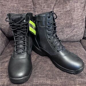 NWT Interceptor Work Boots Men's Size 10.5 Tactical Footwear Black safety toe
